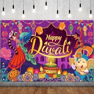 Happy Diwali Decoration Backdrop Banner,Festival of Lights Party Photography Backdrop Decorations fo