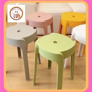 Kerusi Makan Nordic Modern Plastic Stackable - coffee, 30x30x46cm - Coffee, 30x30x46cm