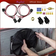 [MagiDeal] Auto Cooling Fan Relay Kit 185 On 175 Off 40 Amp Relay Thermostat Temperature Sensor Swit