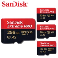 เมมโมรี่การ์ด Sandisk Extreme Pro microSD SDXC/HC Card ความเร็ว 170MB/s ความจุ 32GB 64GB 128GB 256GB Class10 A2 ( SDSQXCU-GN6MA ) การ์ดหน่วยความจำ ไอโครเอสดีการ์ด แซนดิส  Sandisk Extreme Pro