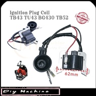 Heavy Duty Mesin Rumput Ignition Coil Plug Ogawa BG430 BG430DT Mitsubishi TU43 TB43 TL43 TL52 Brush 