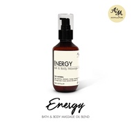 Aroma&amp;More  Energy Bath&amp;Body Massage oil blend น้ำมันนวดตัวสูตรผสม ให้ความสดชื่นและเติมเต็มพลังงาน 100% Natural  130/500/1000ML