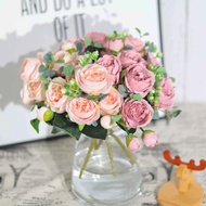 5 HEAD Roses Artificial flowers Holding flowers Wedding flowers Flower decoration Flower arrangement