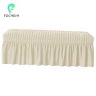 Focheni Long Bench Cover Bench Seat Furniture Protector Removable Piano Bench Cushion Cover Rectangle Stool Covers for Kitchen, Bedroom,