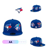 New/Era 59Fifty Toronto Blue Jays Patch Pride Fitted Hat Royal Blue - Billion Creation Men and Women
