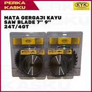 MATA MESIN KYK Circular Saw Blade 7" 9" 24T 40T l Wood Cutting Circular Saw Machine Precision Sharp