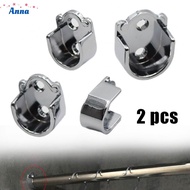 【Anna】Convenient Installation of Shower Curtain Rod with Zinc Alloy Supports 2pcs