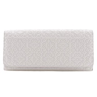 【日本直送】羅威 LOEWE Repeat Anagram 長夾 皮革 白色 中性【二手】