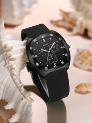 Biden女裝手錶鑽石面水晶石石英防水矽膠手錶