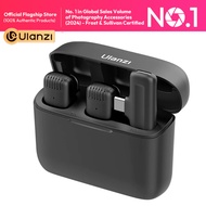 ULANZI J12 Wireless Microphone Dual Lavalier Mic for Smartphone / PC Computer