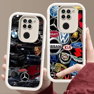 Case for Xiaomi Redmi Note 9S 8 9 Pro Max Soft White E102 Car Design