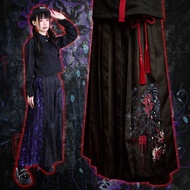 原創彼岸花開魂落忘川百褶流蘇腰帶造型和風寬褲劍道褲【JJ2503