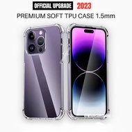 Casing for ip 15 14 13 12 11 X XR XS MAX 6 6S 7 8 Plus 5 5S SE 7plus Airbag shockproof Clear TPU Cov