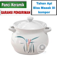 panci keramik sayur sup homeline 2750 ml tahan panas api kompor anti lengket ori rebus jamu