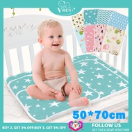 VREN 50*70cm Cute Baby Diaper Changing Mat Infants Portable Foldable Washable Waterproof Mattress Travel Pad Floor Mats Cushion Reusable Pad Cover