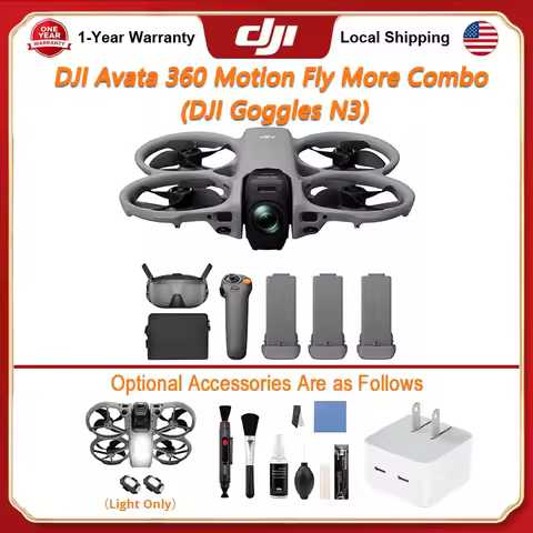 DJI Avata 360 Motion Fly More Combo (DJI Goggles N3) Drones With a Camera FPV Drone 4k Professional 