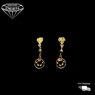 SMS DEEN Dangling Earrings (Push Type), ±1.5GM - Gold 916 Emas - Subang (Info: ±2.5x0.7CM - 1.44GM)