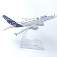 16CM Alloy Airplane Model A380 Original Model Inventory Airguest 380 Airplane Gift Welcome to Consul