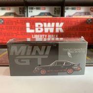 Mini GT 688 Porsche 911 Carrera RS 2.7 Black with Red Livery