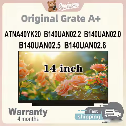 Original New A+ 14 inch Slim Laptop Lcd Screen Panel ATNA40YK20 B140UAN02.2 B140UAN02.0 B140UAN02.5 