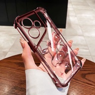 YBD Casing For Infinix Hot 30 Play NFC Hot 30i X6831 X669 X669C X669D X6835 X6835B Hollowed Out Bow 