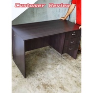 L90/120cm Premium Writing Table Office Table Study Desk with 1 Locker + 2 Drawer