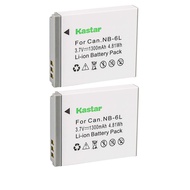 NB-6L Battery (2-Pack) for Canon PowerShot D10, D20, ELPH 500 HS, S90, S95, S120, SD770, SD980, SD12