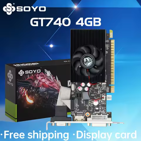 SOYO Half-height Graphics Cards NVIDIA GT740 4G GDDR3 128bit Video Card For Desktop Gaming Computer 