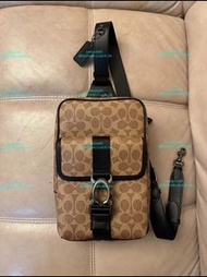 COACH 手袋 銀包 背囊 禮物 【新款】COACH蔻馳378 380男士經典標志BECK斜挎包單58