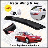 For Proton Saga Iswara Aeroback Old 1985-2008 Car Rear Wing Visor Windscreen Cermin Belakang Kereta 