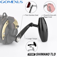 GOMEXUS Shimano Power Handle 85mm For 6x6 Maru S1 Shimano TLD Reel Handle