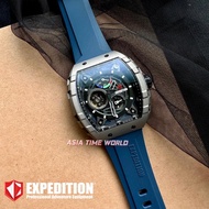 [Original] Expedition E6782 MPRTPBABU Automatic Power Reserve Men Watch with Grey Titanium Case Blue