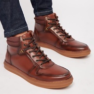 XES Elite Men EMCYYH03  Highneck Sneakers ( Brown / Navy )