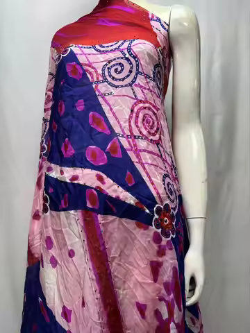 Guaranteed 100% Real Silk Print Fabric 5yards Veritable Real High Quality Digital Print Silk for Wom