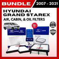 BUNDLE SALE! AIR CABIN & OIL FILTERS for HYUNDAI GRAND STAREX (2007-2021) (28113-4H000/97617-4H000/2