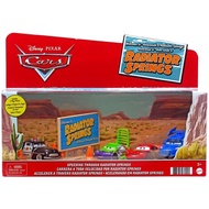 Disney Pixar Cars Mattel Welcome to Radiator Spring 4 Pack Sheriff, Lightning McQueen, DJ, Wingo