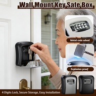Lock Box Key Safe Numbering 4 Digits Password Locker for AirBnb Key Storage Mount Wall AirBnb COD