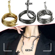 GESH Snake Necklace Fashion Punk Gift Bendable