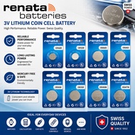 Renata 3V Lithium Coin Cell Battery - CR1620/CR2032/CR1220/CR2430/CR2320/CR2025/CR2450N/CR2477N