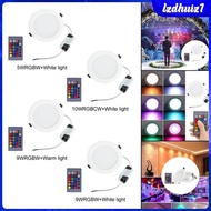 [Lzdhuiz1] Led Downlights for Ceiling Dimmable RGBW, Recessed Ceiling Lighting for Living Room, Kitchen, KTV, Bars