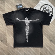 เสื้อยืดแขนสั้น Hellstar Studios Brain Helmet Classic Tee ผ้าฝ้าย ฤดูร้อน สำหรับผู้ชาย เสื้อผ้าทำงาน