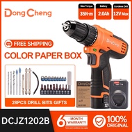 DongCheng 12V Max Cordless Drill Driver with 1 Battery for Brick Wall Drill Metal Tile Plastic Drilling DCJZ1202B