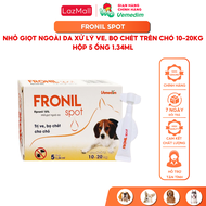 Vemedim Fronil Spot màu cam dùng ngoài da phòng ve rận cho chó từ 10-20kg 1 hộp 5 ống.