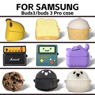 for Samsung Galaxy Buds3/buds 3 Pro Shockproof Headphone Case Cover Galaxy Buds 3 pro Shockproof Sil