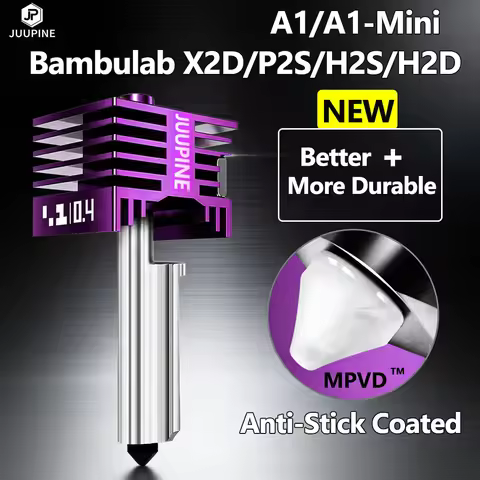 JUUPINE MPVD Hotend For Bambu Lab X2D P2S H2D H2S A1 A1 MINI Nozzle Upgrade Anti-stick High Hardness