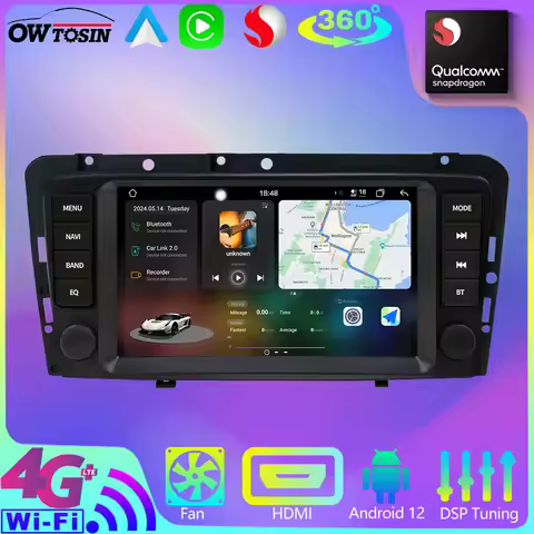 Owtosin 4G WiFi Android 13 7870 12G+256G Car GPS Radio Autoradio For Volvo XC70 V70 S60 2004-2009 Au