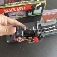 日本 BLACK ANNA 蒸汽火車模型 車站 電動有聲