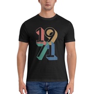 Retro 1971 50 Years Old Birthday Gift Creative Men'S Popular T-Shirts Gift