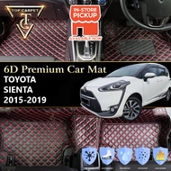 TOYOTA SIENTA ( 2015 - 2019 ) 6D PU Leather Car Carpet VIP Car Mat Floor Mat Alas Kaki Karpet Kereta Accessories