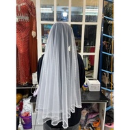 Pearl Bridal Veil Pearl hijab Veil/ Bridal Veil/ kebaya Veil/
